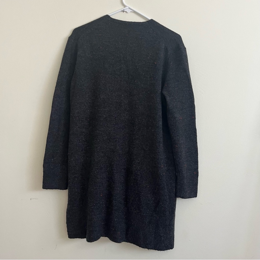 Madewell Women's Gray Donegal Kent Open Front Cardigan Sweater Size S - Picture 2 of 8
